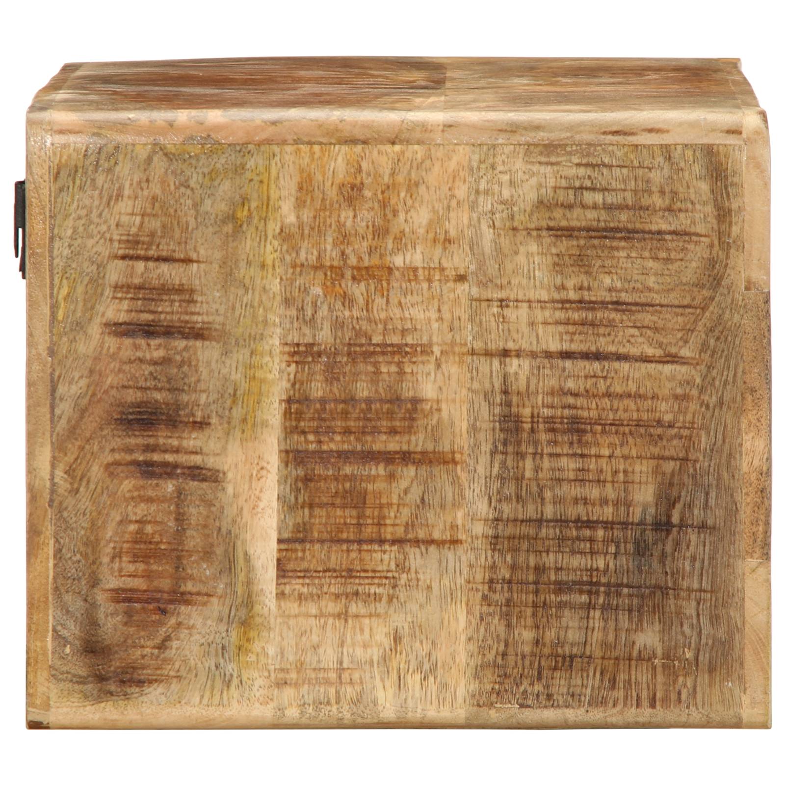 vidaXL TV-Wandschrank 60x30x25 cm Raues Mangoholz