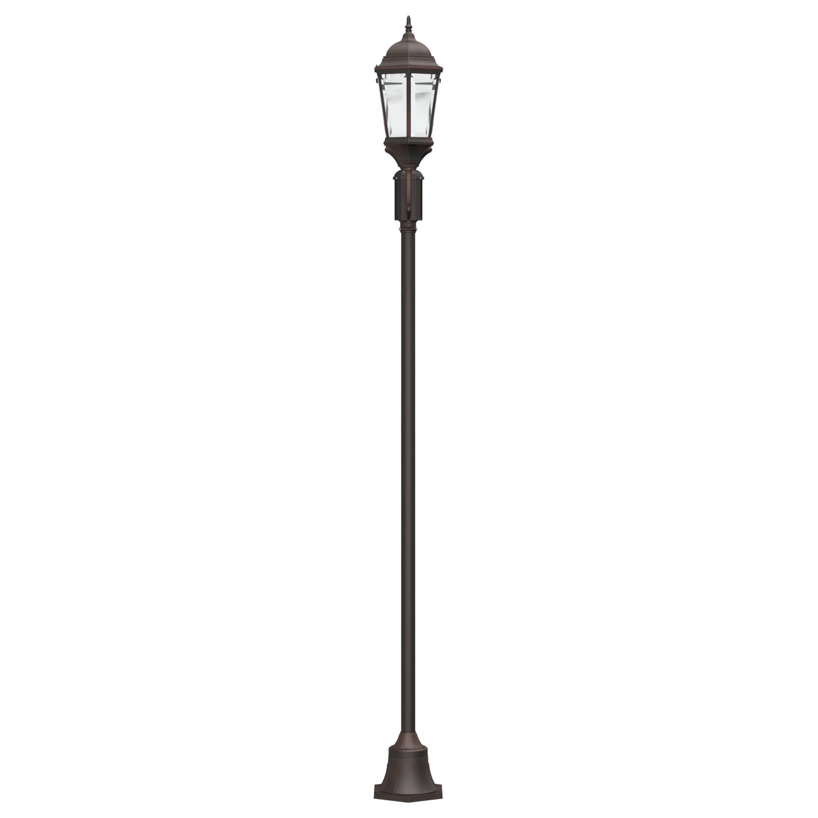vidaXL Mastleuchte 2-Flammig E27 Bronzen 220 cm Aluminium