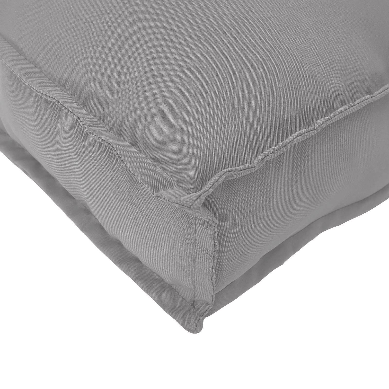 vidaXL Pallet Kissen für Bank Grau 120x40x8 cm Oxford Stoff