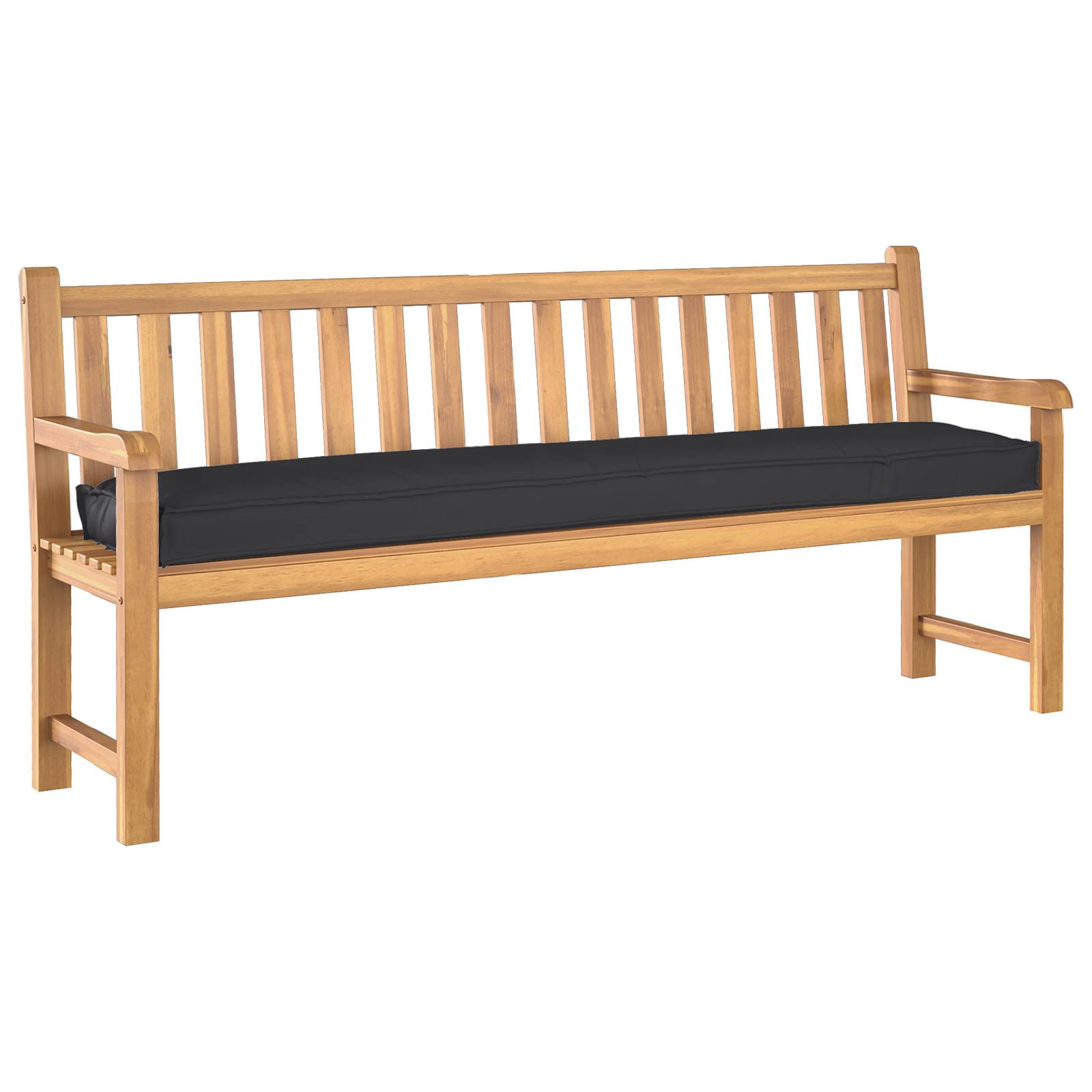vidaXL Palettenkissen für Bank Schwarz 200x40x8 cm Oxford-Gewebe