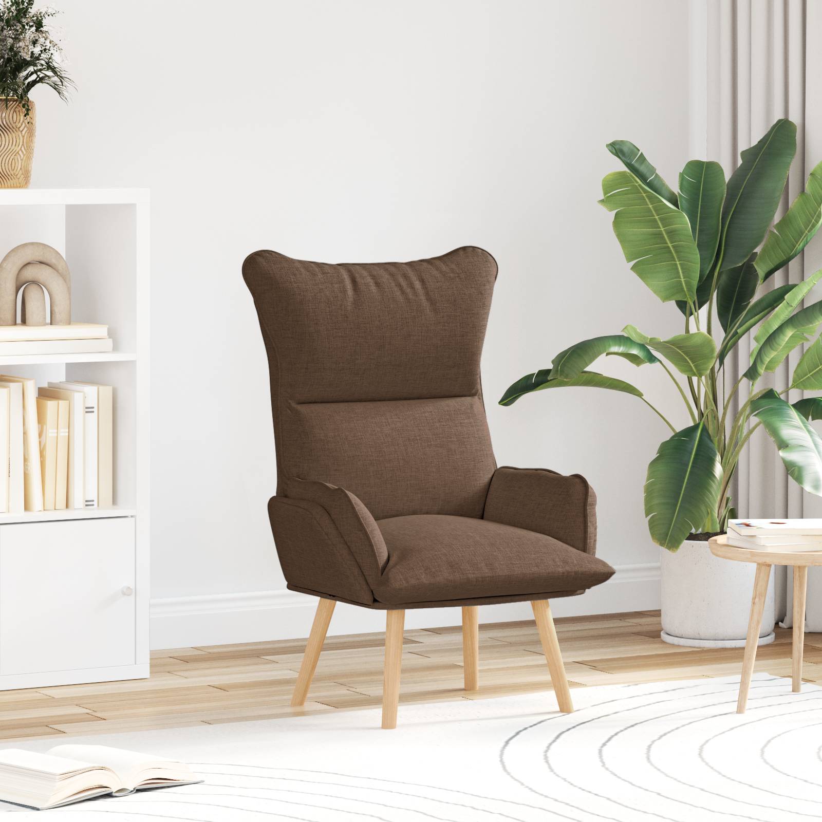 vidaXL Relaxsessel Braun Stoff