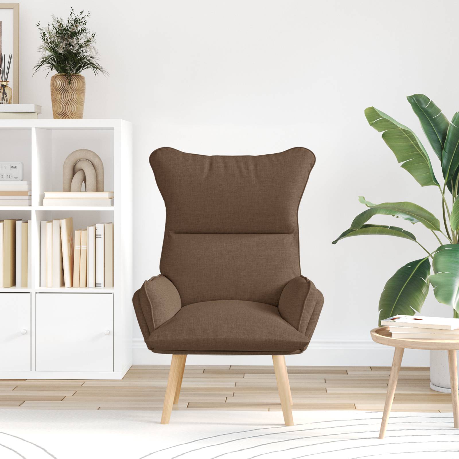 vidaXL Relaxsessel Braun Stoff