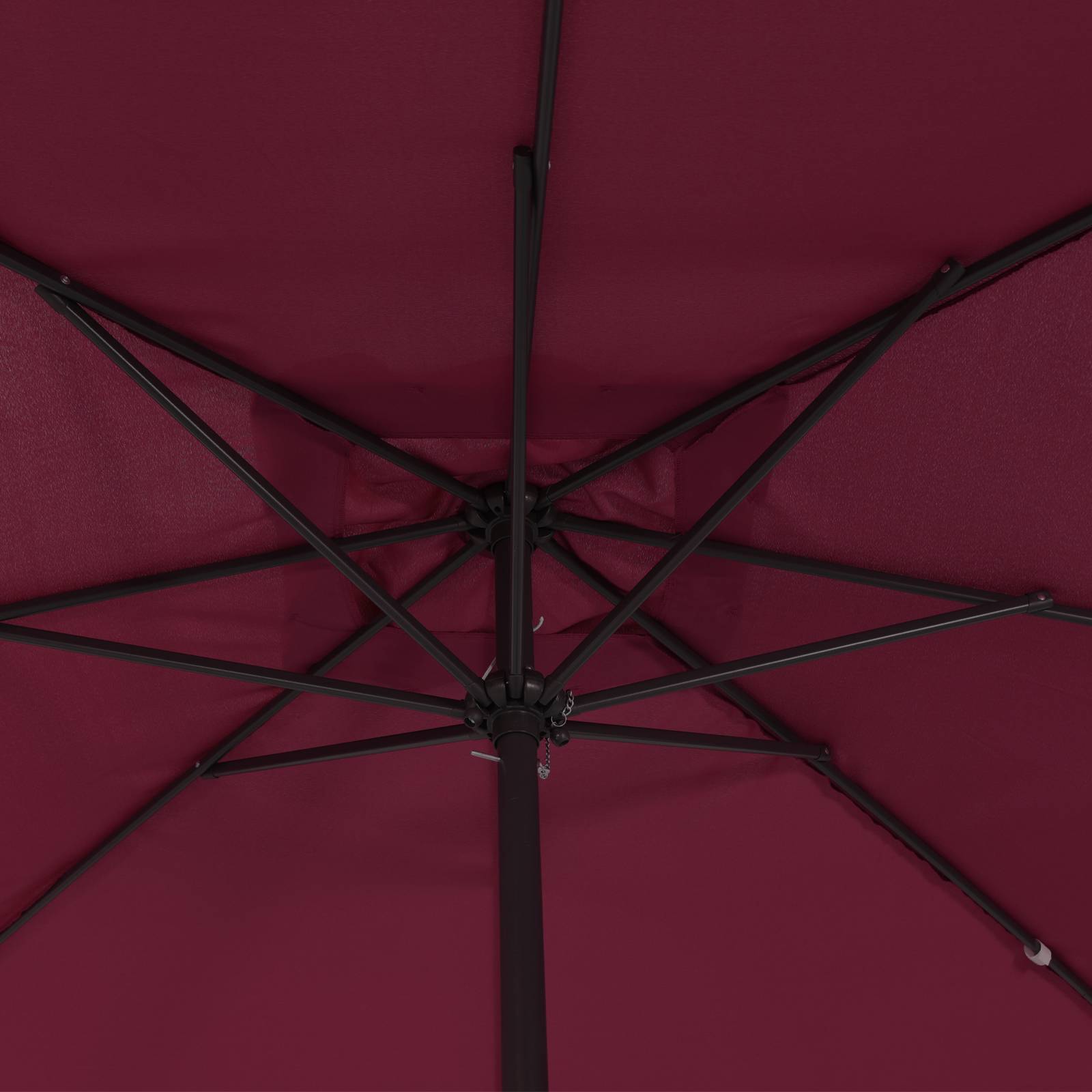 vidaXL Sonnenschirm Quadratisch 295x245 cm Bordeauxrot