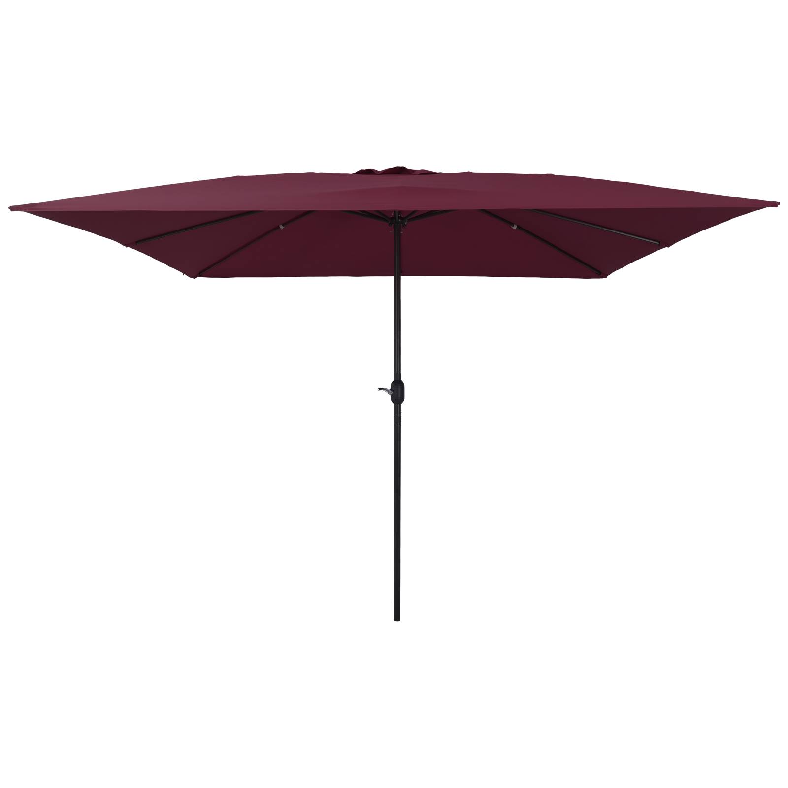 vidaXL Sonnenschirm Quadratisch 295x245 cm Bordeauxrot