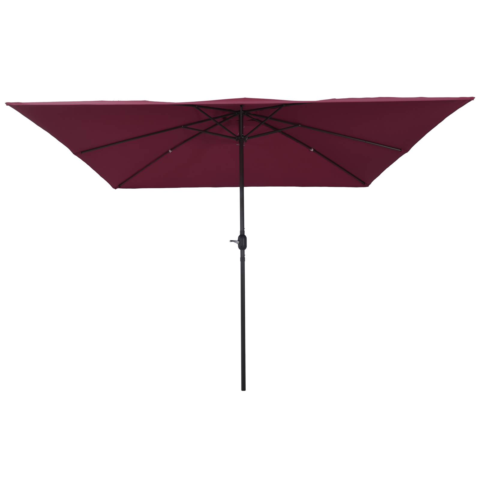 vidaXL Sonnenschirm Quadratisch 295x245 cm Bordeauxrot