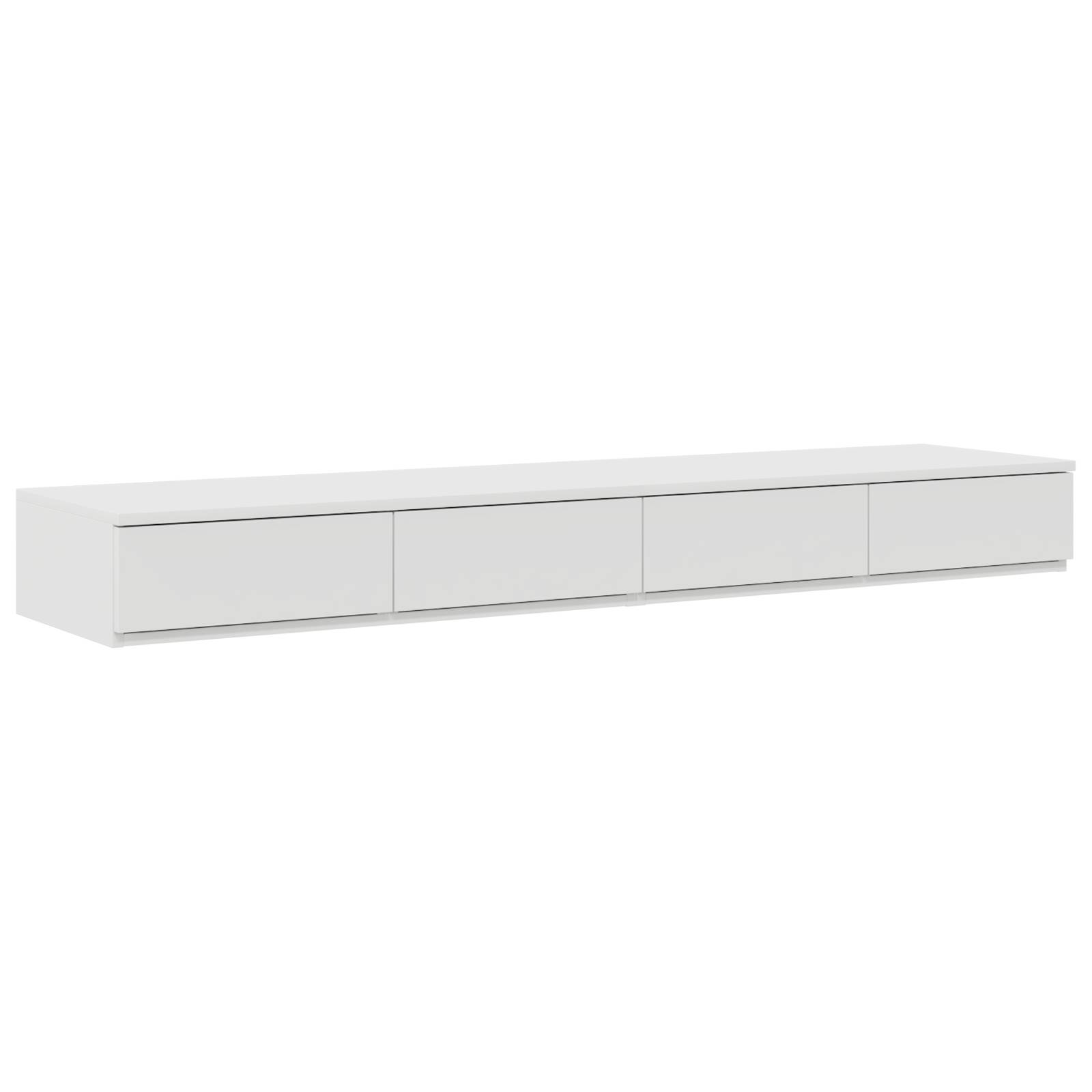 vidaXL Stauraum Bettgestell Weiß 150x200 cm