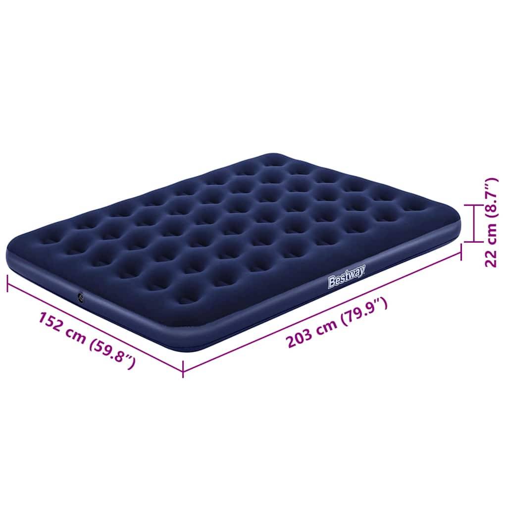 Best Way Luftbett Blau 203 x 152 x 22 cm PVC