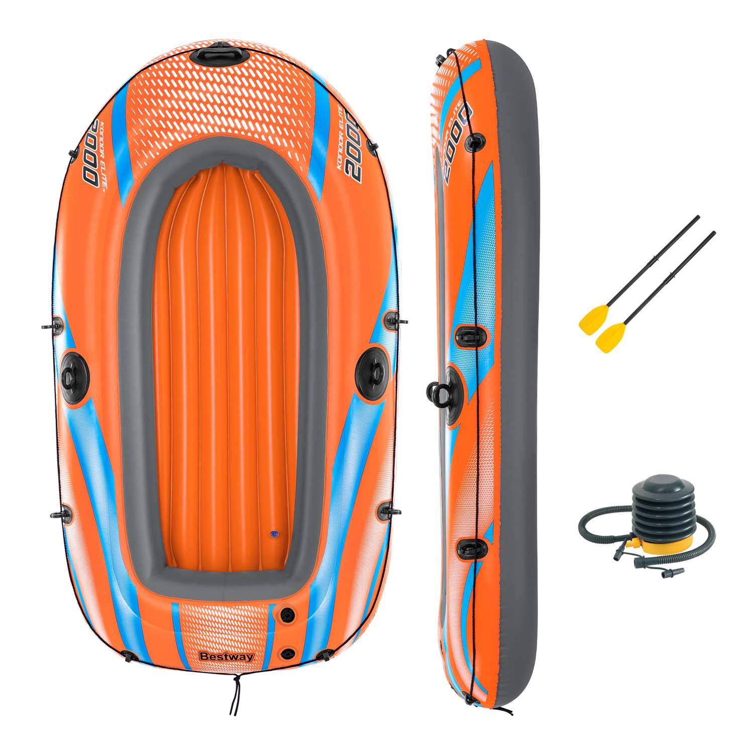 Bestway 61141 - Schlauchboot-Set Kondor Elite 2000 196 x 106 x 31 cm