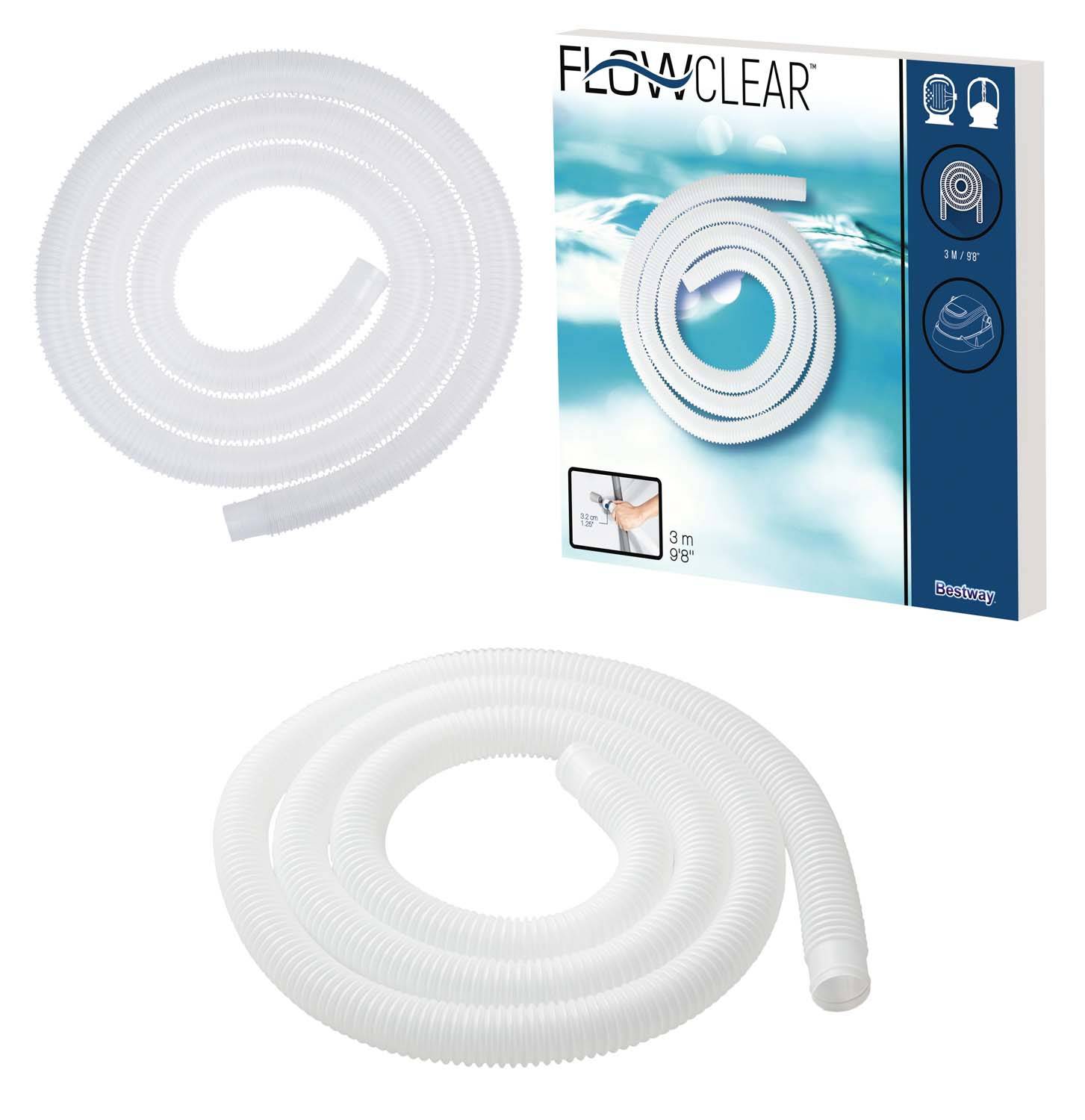 Bestway 58369 - Flowclear Universal - 32 mm- Poolschlauch 300 cm