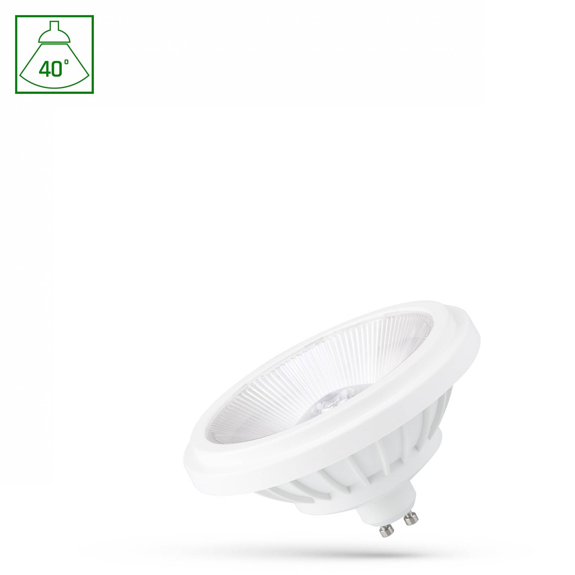 Spectrum LED AR111 GU10 BASIC 2 Reflektor 14W weiß 1200lm 40° 230V IP20 Warmweiß 2700K