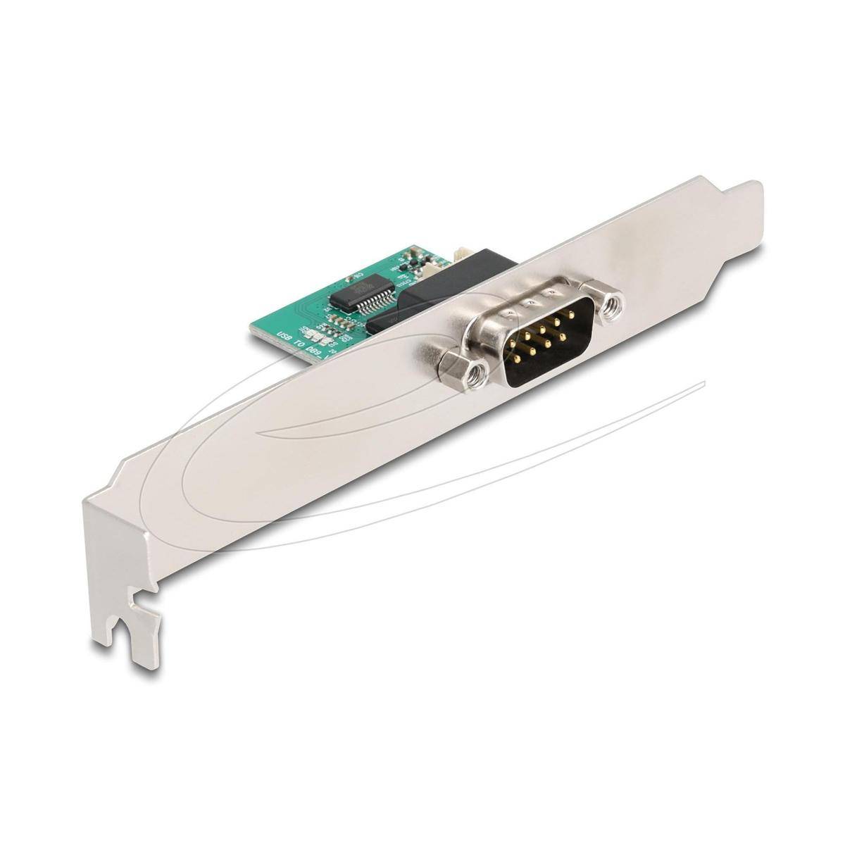 90582 - Delock USB auf RS-232 Konverter, USB 2.0 Pfostenstecker zu D-Sub 9 mit Standard Blende