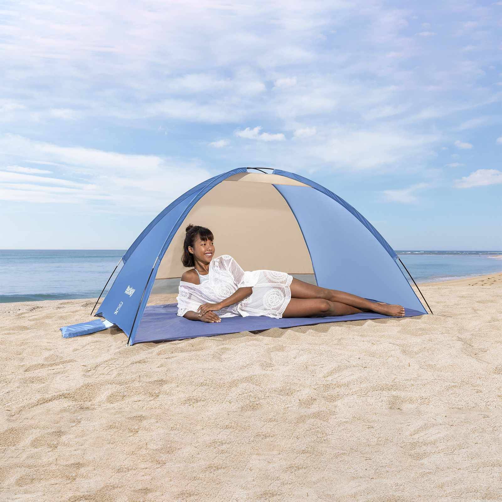 Bestway Strandboden Zelt Lila 2 x 1,2 x 0,95 m 190 T Polyester Stoff