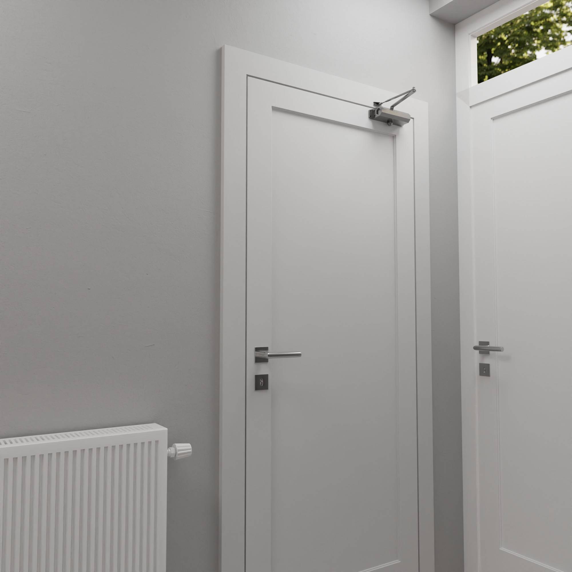 Hydraulischer Türschließer Torschließer Tür Tor Türöffner Stangentürschließer 45kg