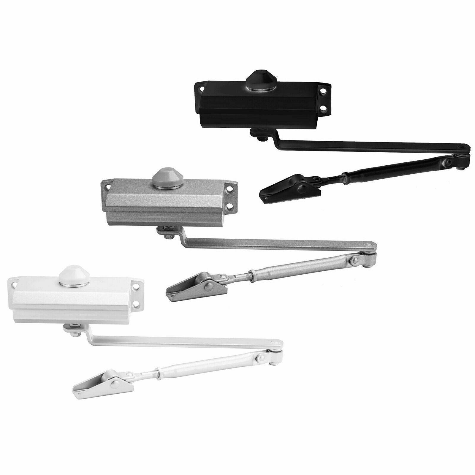 Hydraulischer Türschließer Torschließer Tür Tor Türöffner Stangentürschließer Silber bis 45kg Ja