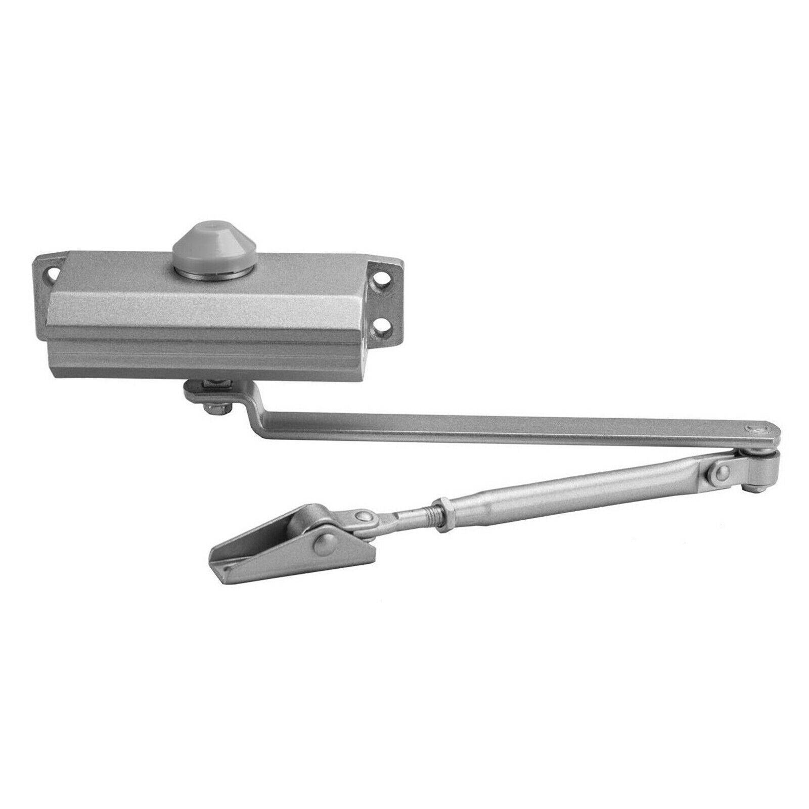 Hydraulischer Türschließer Torschließer Tür Tor Türöffner Stangentürschließer Silber bis 45kg Ja