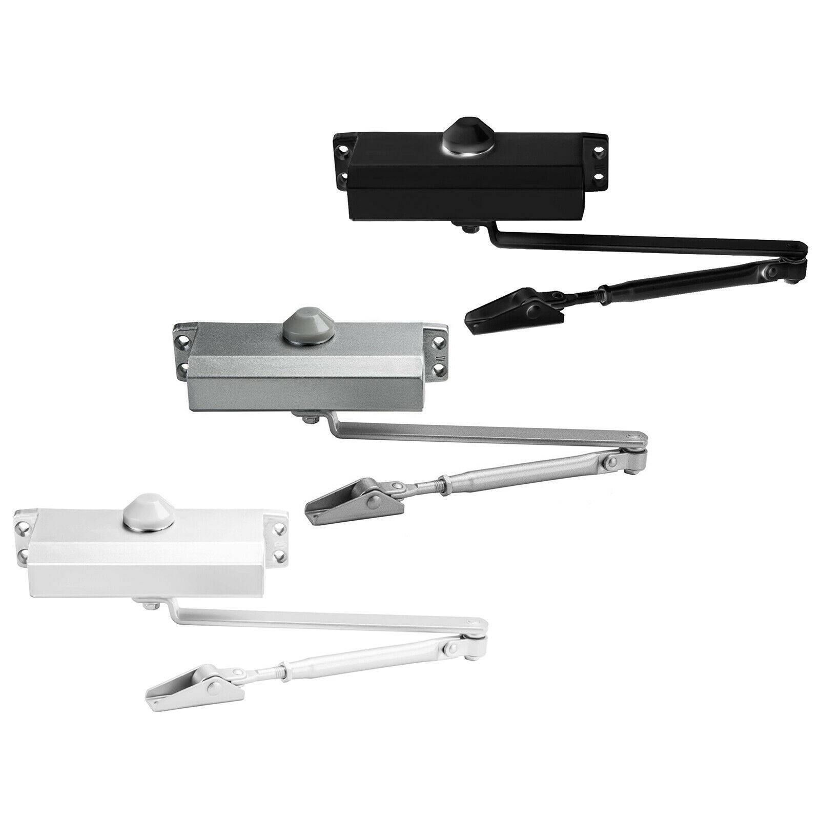 Hydraulischer Türschließer Torschließer Tür Tor Türöffner Stangentürschließer Silber bis 65kg Nein