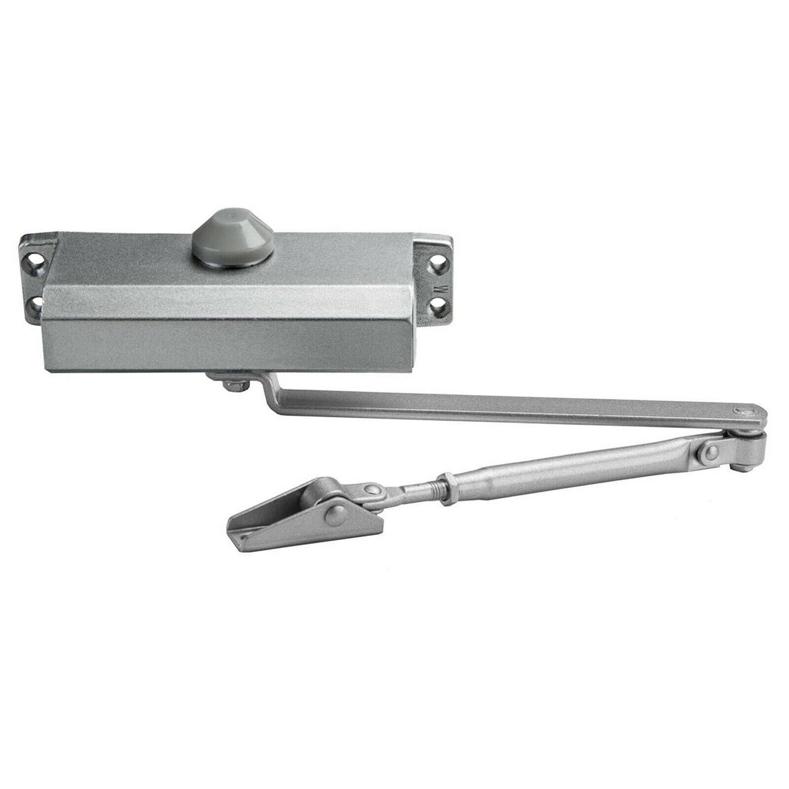 Hydraulischer Türschließer Torschließer Tür Tor Türöffner Stangentürschließer Silber bis 65kg Ja