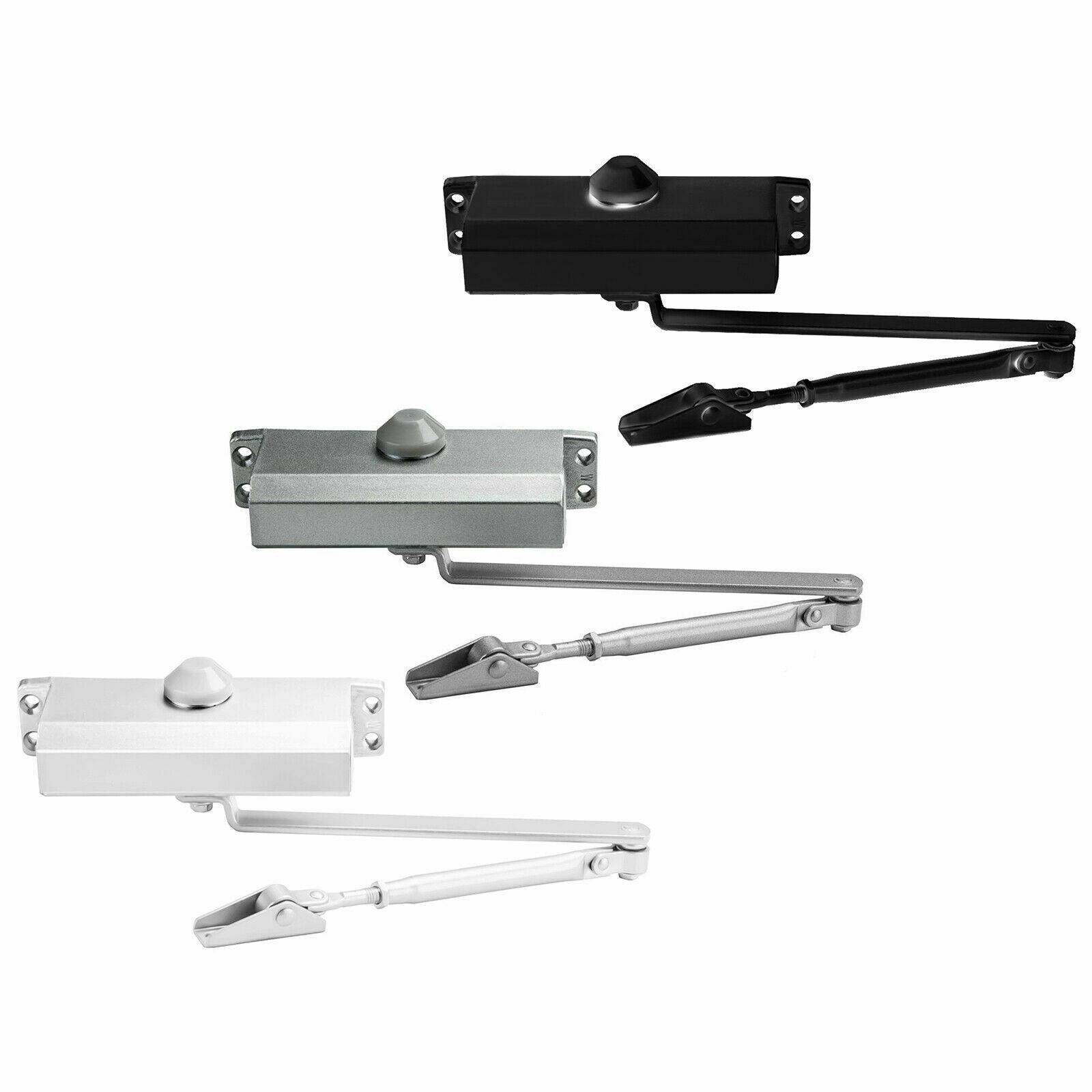 Hydraulischer Türschließer Torschließer Tür Tor Türöffner Stangentürschließer Silber bis 65kg Nein