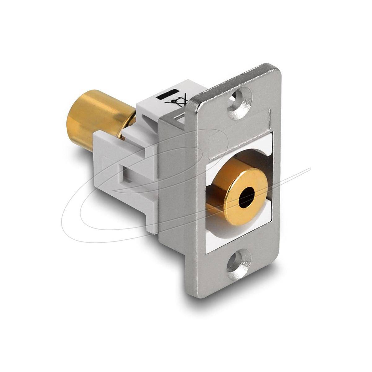 90884 - Delock Panel Mount Klinkenbuchse 3,5 mm 4 Pin zu Klinkenbuchse 3,5 mm 4 Pin