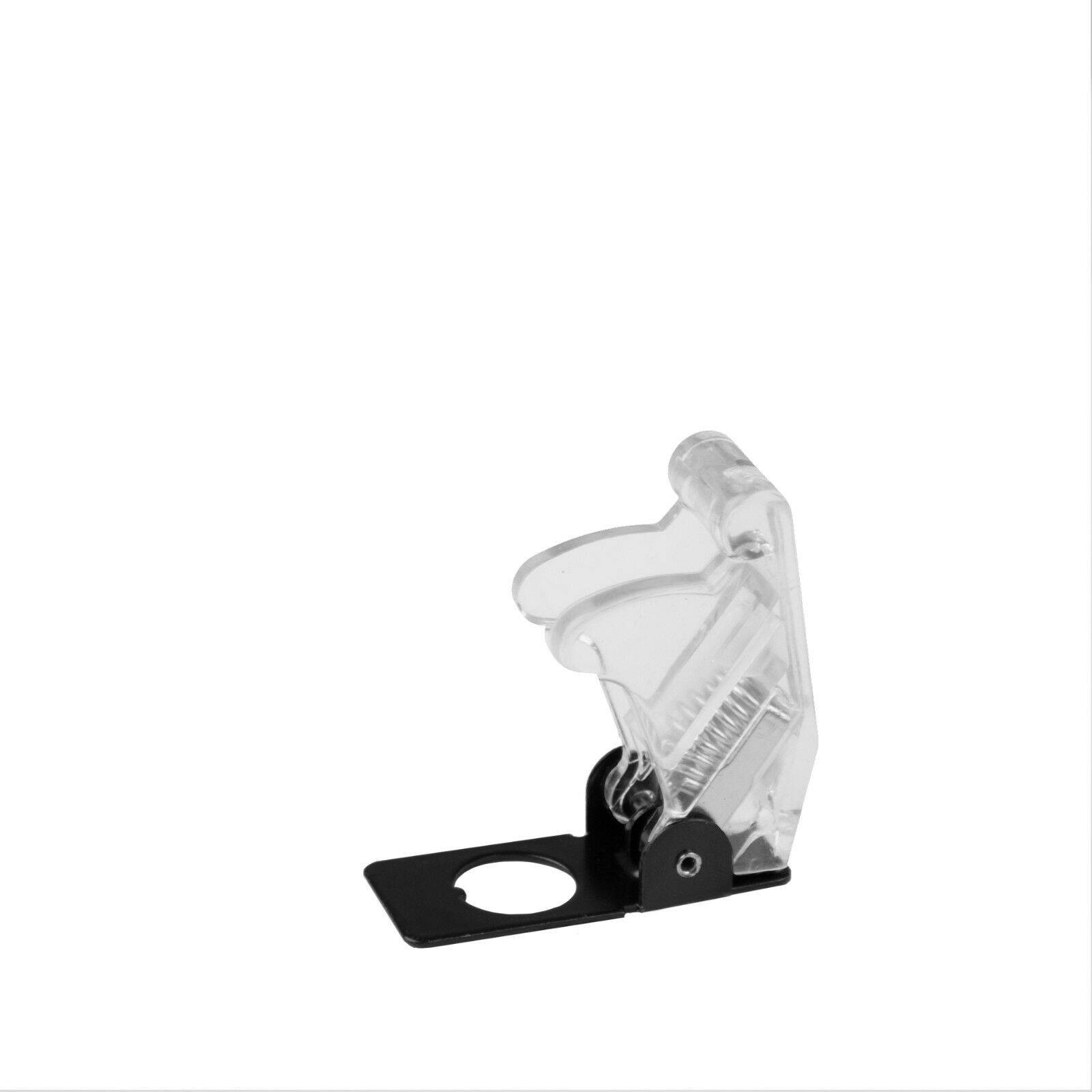 KFZ LED Kippschalter 12V 20A beleuchtet EIN AUS 1-polig Schalter Switch Boot Kappe Weiß