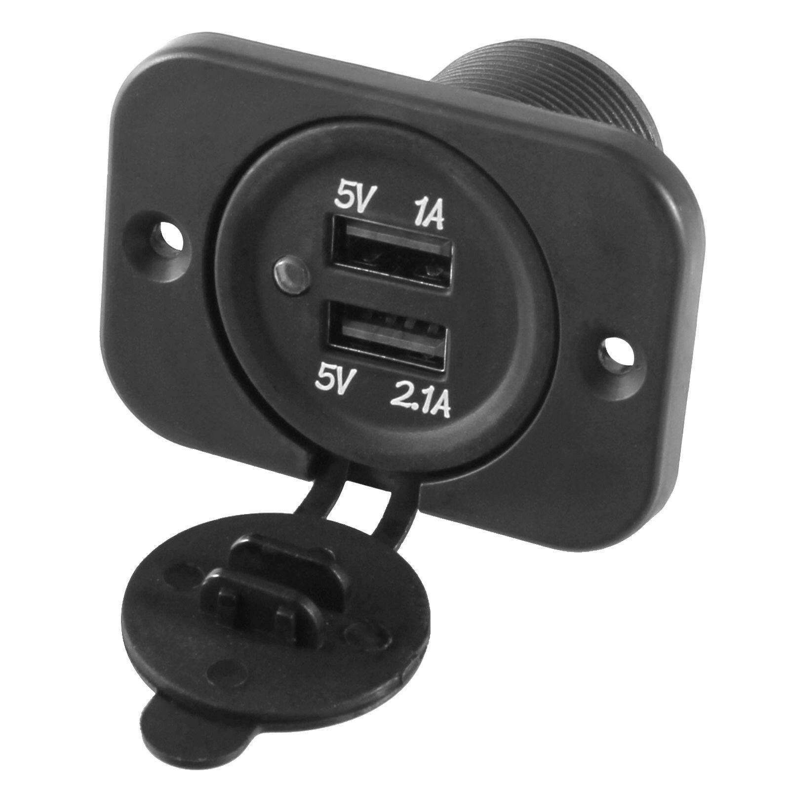 KFZ Steckdose 12V 24V USB Einbau Buchse Zigarettenanzünder Auto Motorrad B