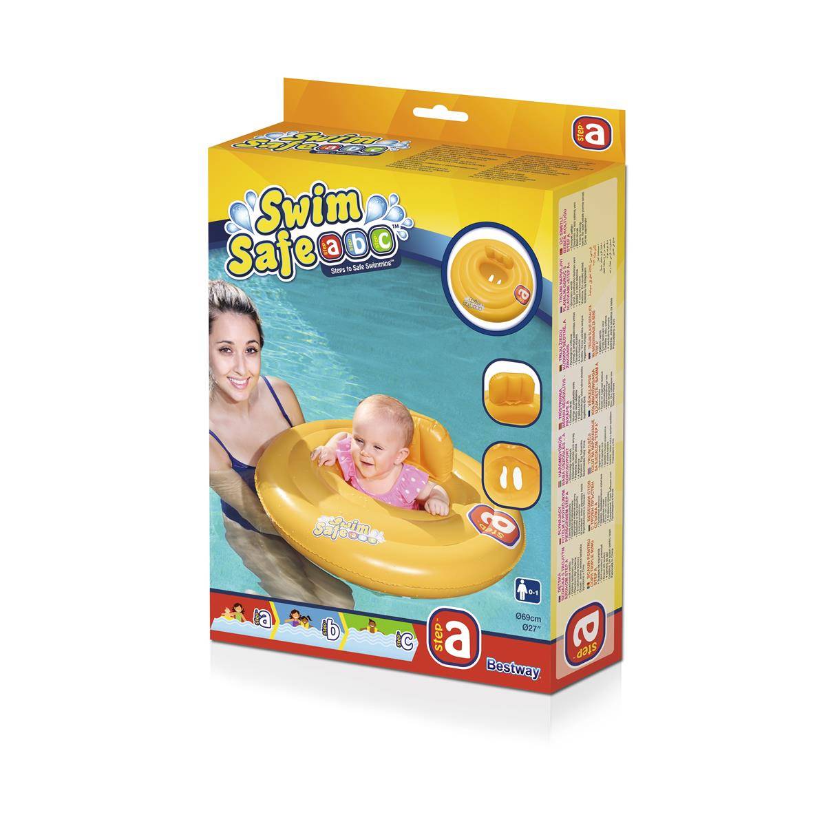 Bestway 32096 - Swim Safe ABC Schwimmsitz Stufe A WonderSplash , 0-1 Jahr