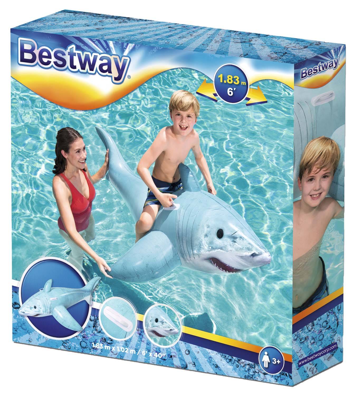 Bestway 41405 - Schwimmtier Hai 183 x 102 cm