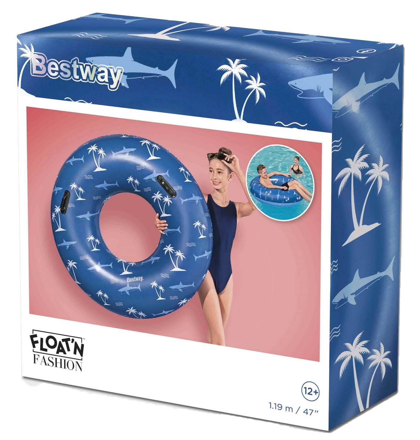Bestway 36353 - Schwimmring Nautical Ø 119 cm - Blau