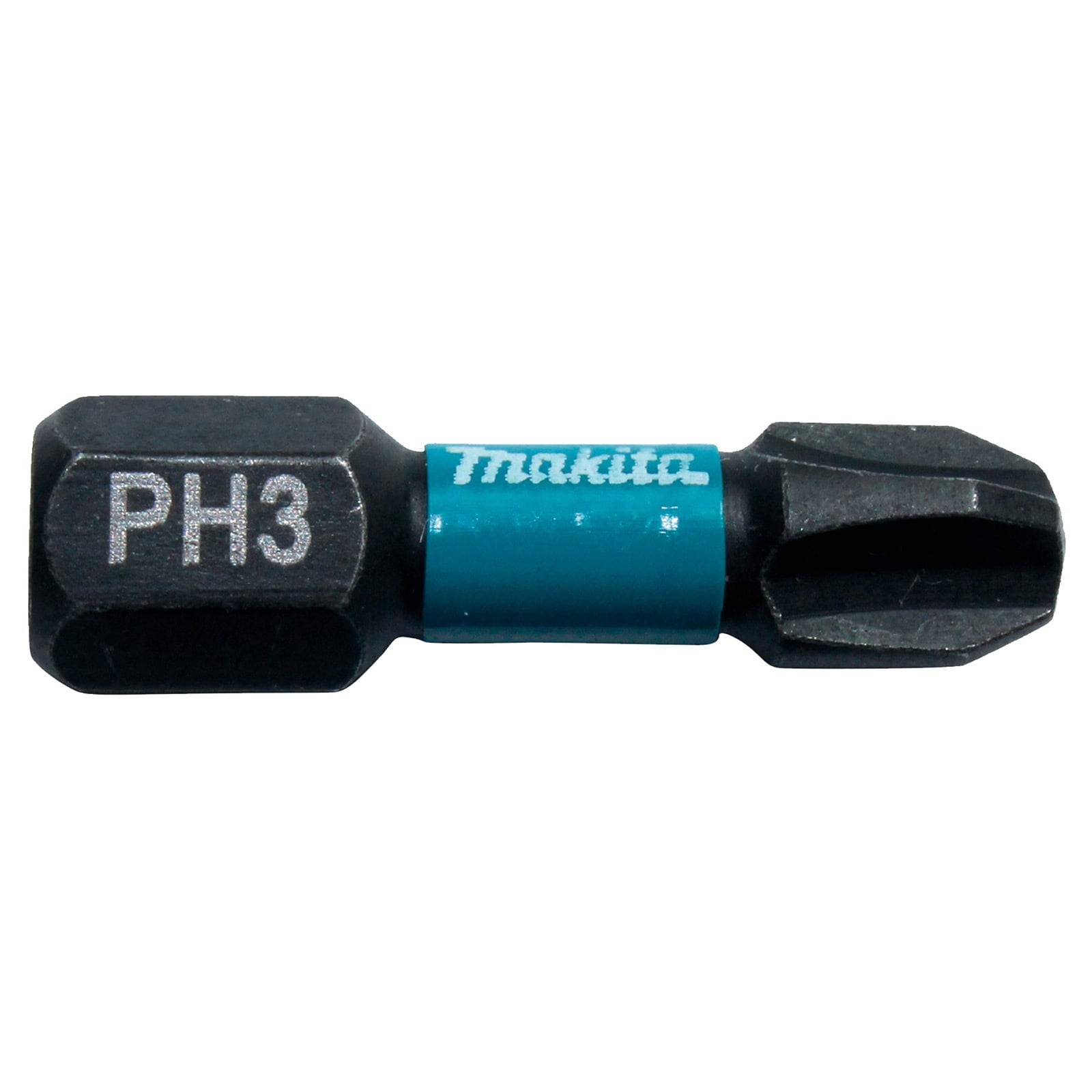 Ein Philips PH3 Schraubenziehereinsatz mit einer markierten Schafthülse, konzipiert für Elektrowerkzeuge, der häufig für robuste Schraubarbeiten verwendet wird.