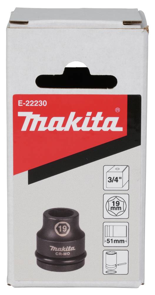Makita Schlagnuss 3/4" 19 mm 3/4" • Vierkant • 19 x 51 mm