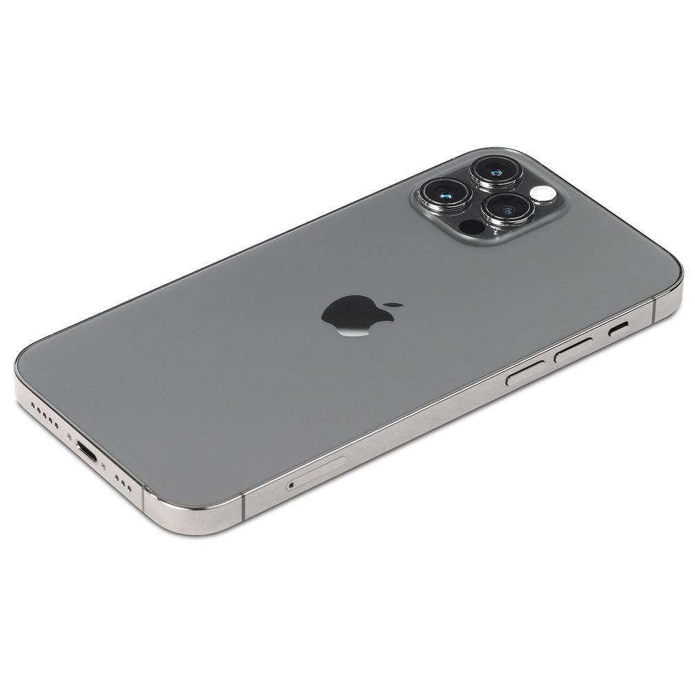 Apple iPhone 12 Pro (Refurbished) Smartphone (P/N: MGMP3ZD/A, 256GB, Graphit, Face ID, 5G, 12 MP, Edelstahl)