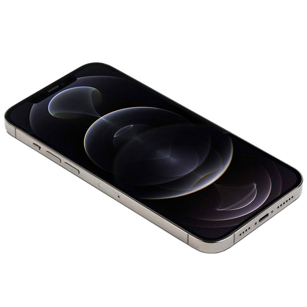 Apple iPhone 12 Pro Max (Refurbished) Smartphone (P/N: MGD73ZD/A, 128GB, Graphit, Face ID, 5G, 12 MP, Edelstahl)