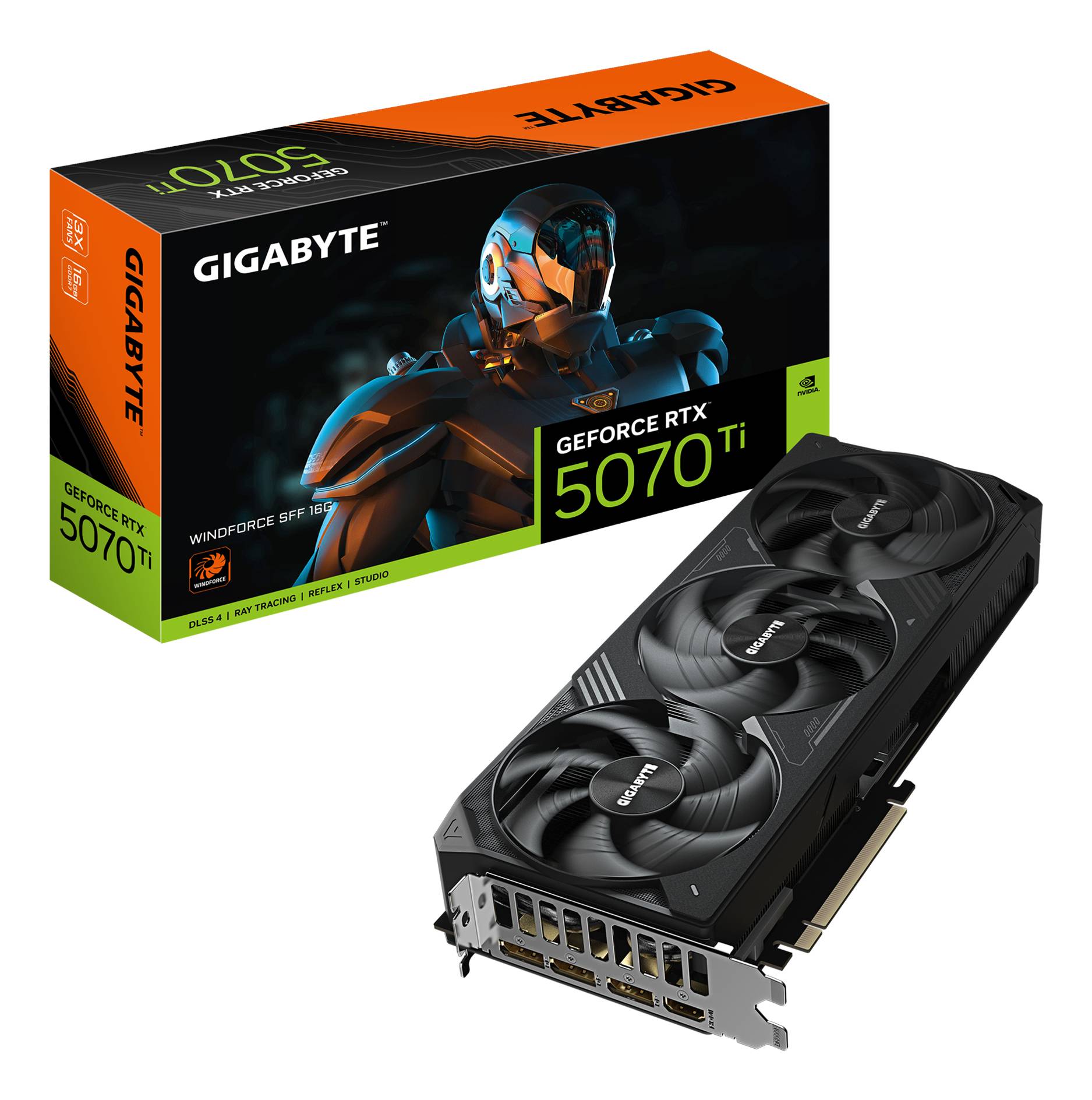 Gigabyte RTX5070 TI Windforce 16GB GDDR7 HDMI 3xDP