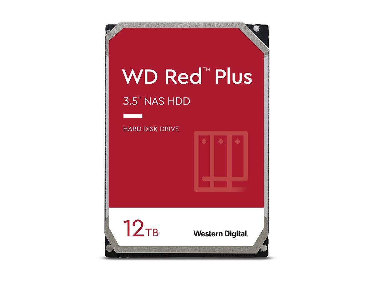 WD Red Plus 8.9cm (3.5") 12TB SATA3 7200 256MB WD120EFGX