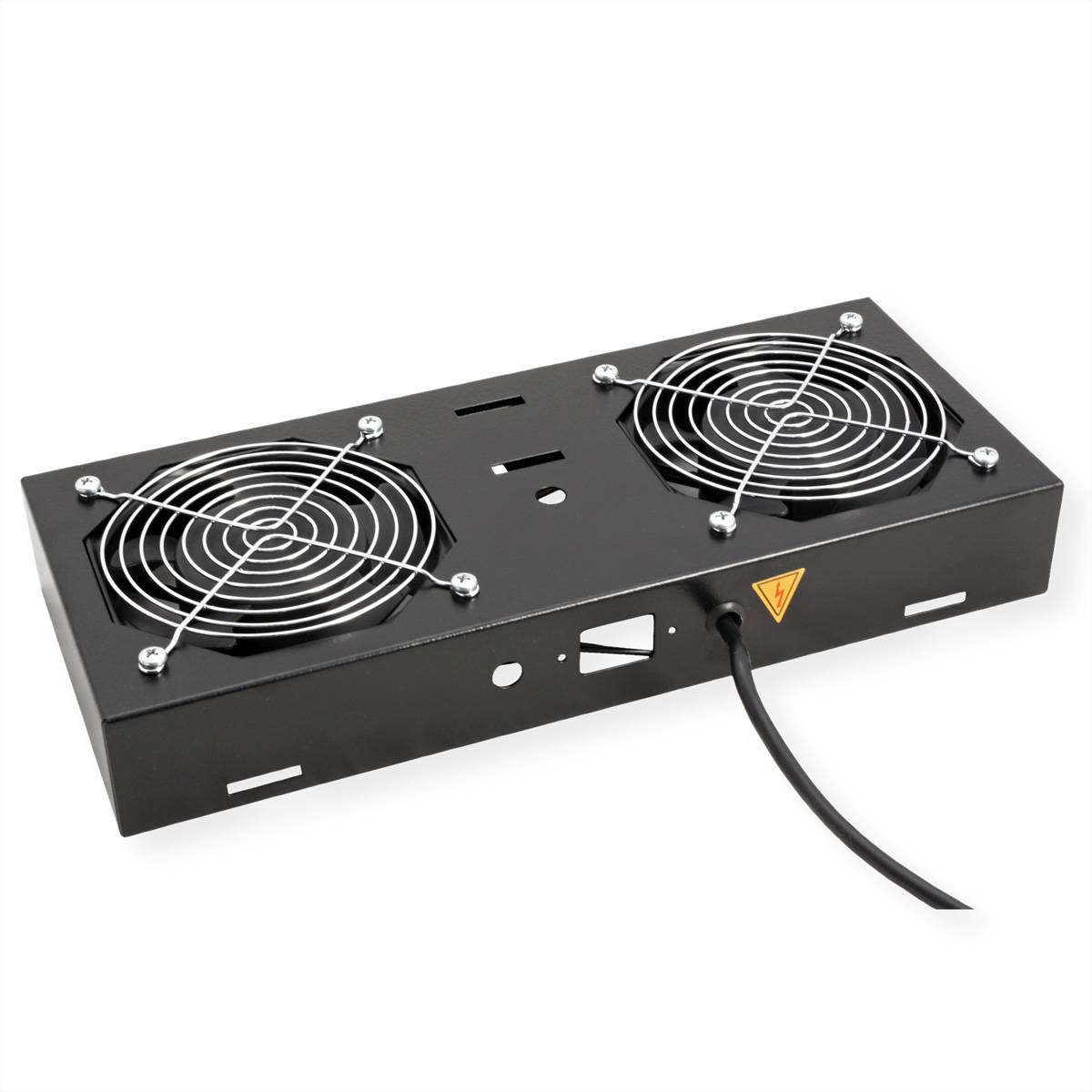 ROLINE Lüftereinheit 2 Lüfter, für 19-Zoll Wandgehäuse schwarz