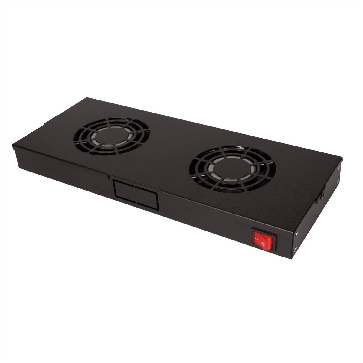 ROTRONIC-SECOMP - Roline - Rack - Lüfter Kit - with 2 fans - Jet Black, RAL 9005 - 48.3 cm (19"")