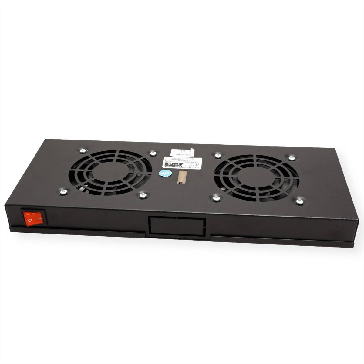 ROTRONIC-SECOMP - Roline - Rack - Lüfter Kit - with 2 fans - Jet Black, RAL 9005 - 48.3 cm (19"")
