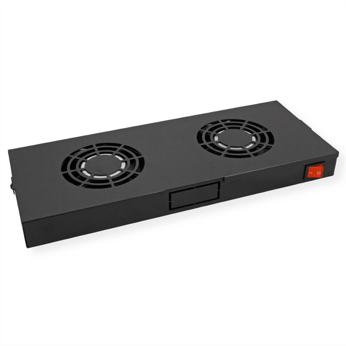 ROTRONIC-SECOMP - Roline - Rack - Lüfter Kit - with 2 fans - Jet Black, RAL 9005 - 48.3 cm (19"")