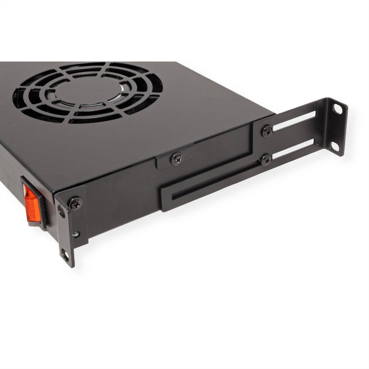 ROLINE 19-Zoll Lüftereinheit 2 Lüfter, ON/OFF schwarz