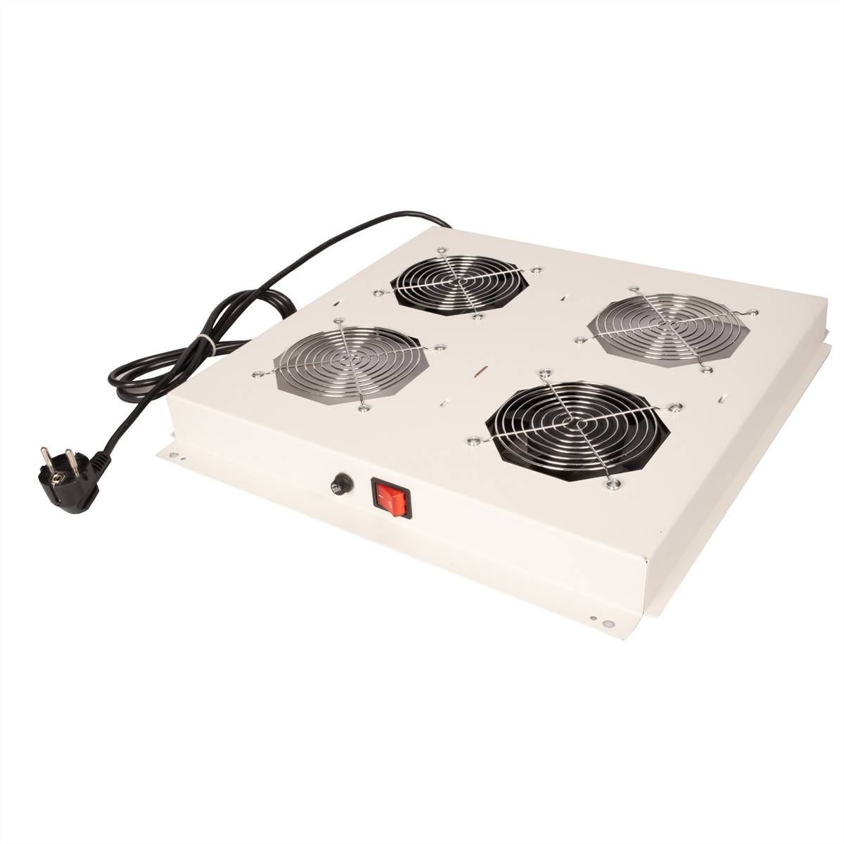 ROTRONIC-SECOMP - Roline - Rack - Lüfter Kit - with 2 fans - Dach - Hellgrau, RAL 7035 - 48.3 cm (19"")