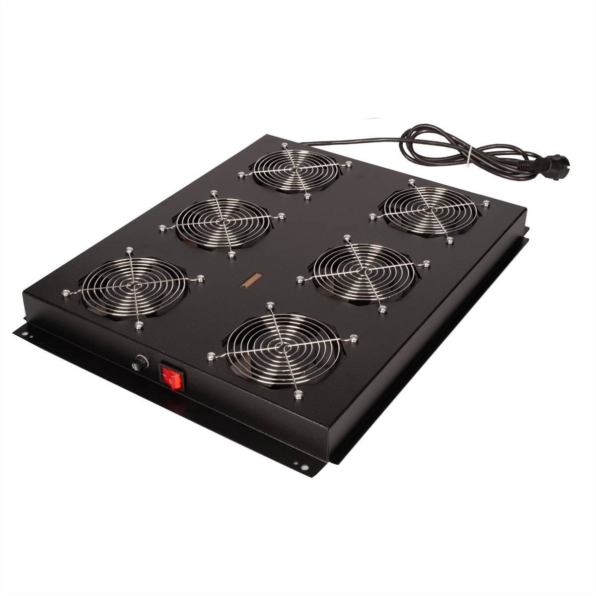 ROTRONIC-SECOMP - Roline - Rack - Lüfter Kit - with 6 fans - Dach - Jet Black, RAL 9005 - 48.3 cm (19"")
