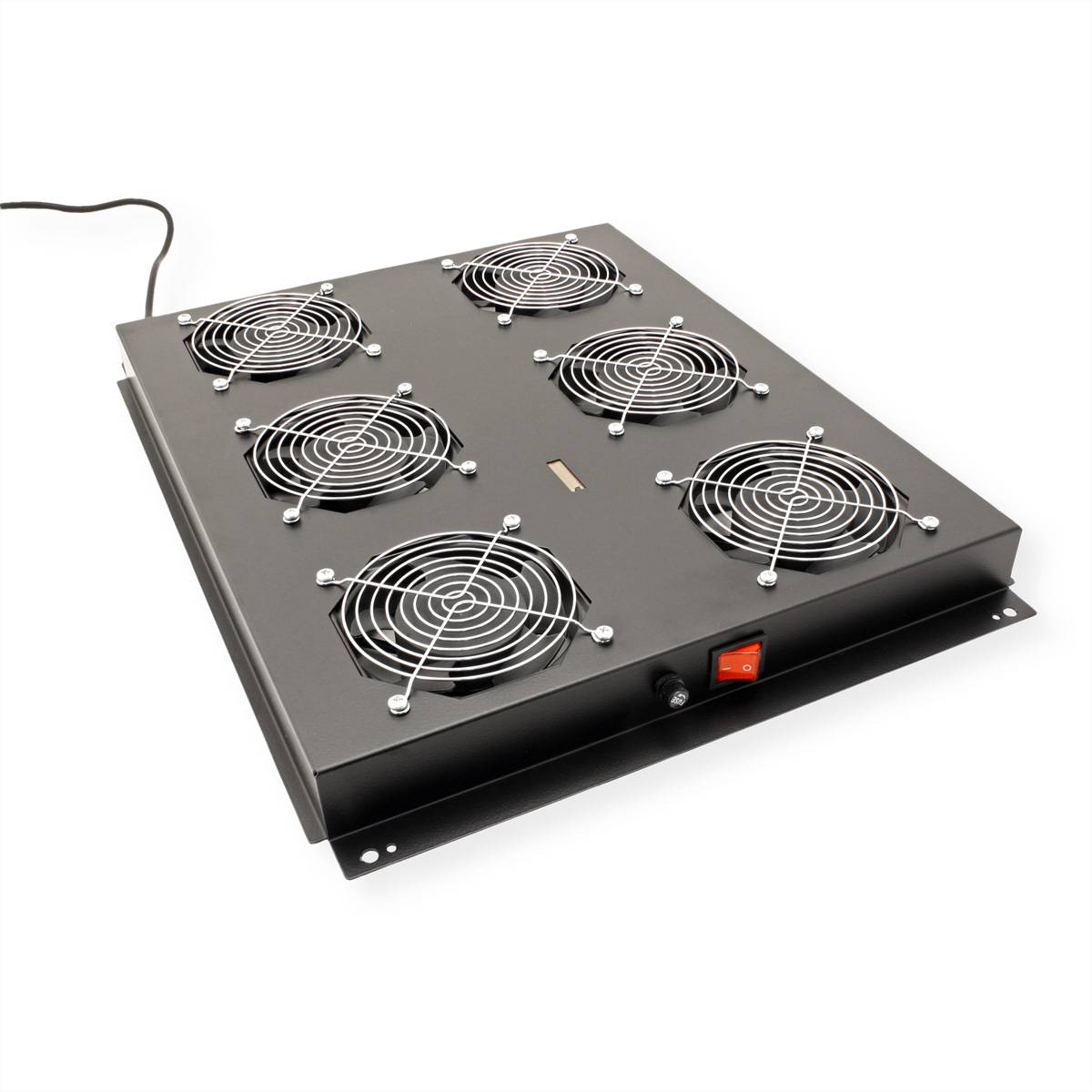 ROTRONIC-SECOMP - Roline - Rack - Lüfter Kit - with 6 fans - Dach - Jet Black, RAL 9005 - 48.3 cm (19"")
