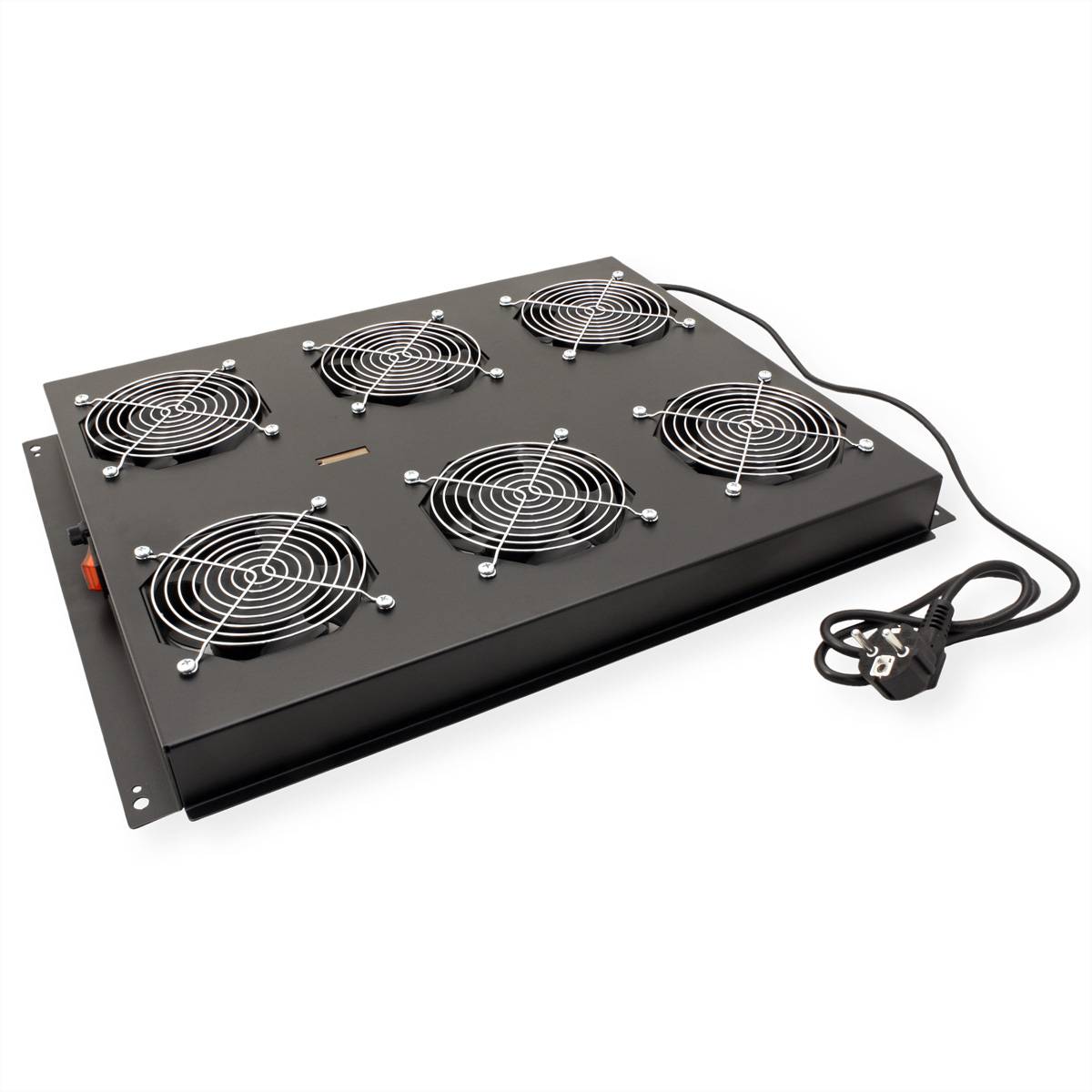 ROLINE 19-Zoll Dachlüftereinheit 6 Lüfter, ON/OFF für Serverschrank der PRO Serie schwarz