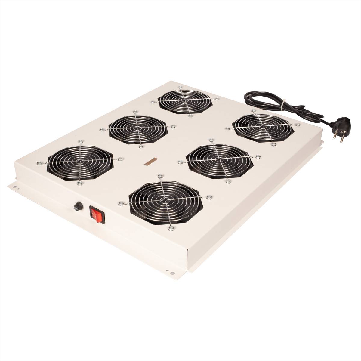 ROTRONIC-SECOMP - Roline - Rack - Lüfter Kit - with 6 fans - Dach - Hellgrau, RAL 7035 - 48.3 cm (19"")
