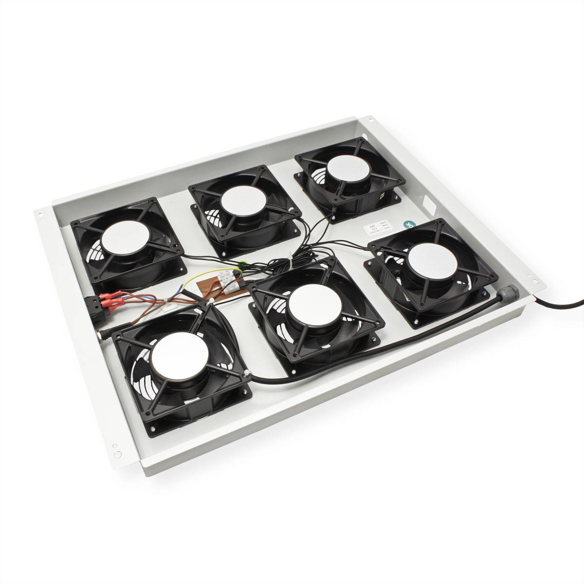 ROTRONIC-SECOMP - Roline - Rack - Lüfter Kit - with 6 fans - Dach - Hellgrau, RAL 7035 - 48.3 cm (19"")