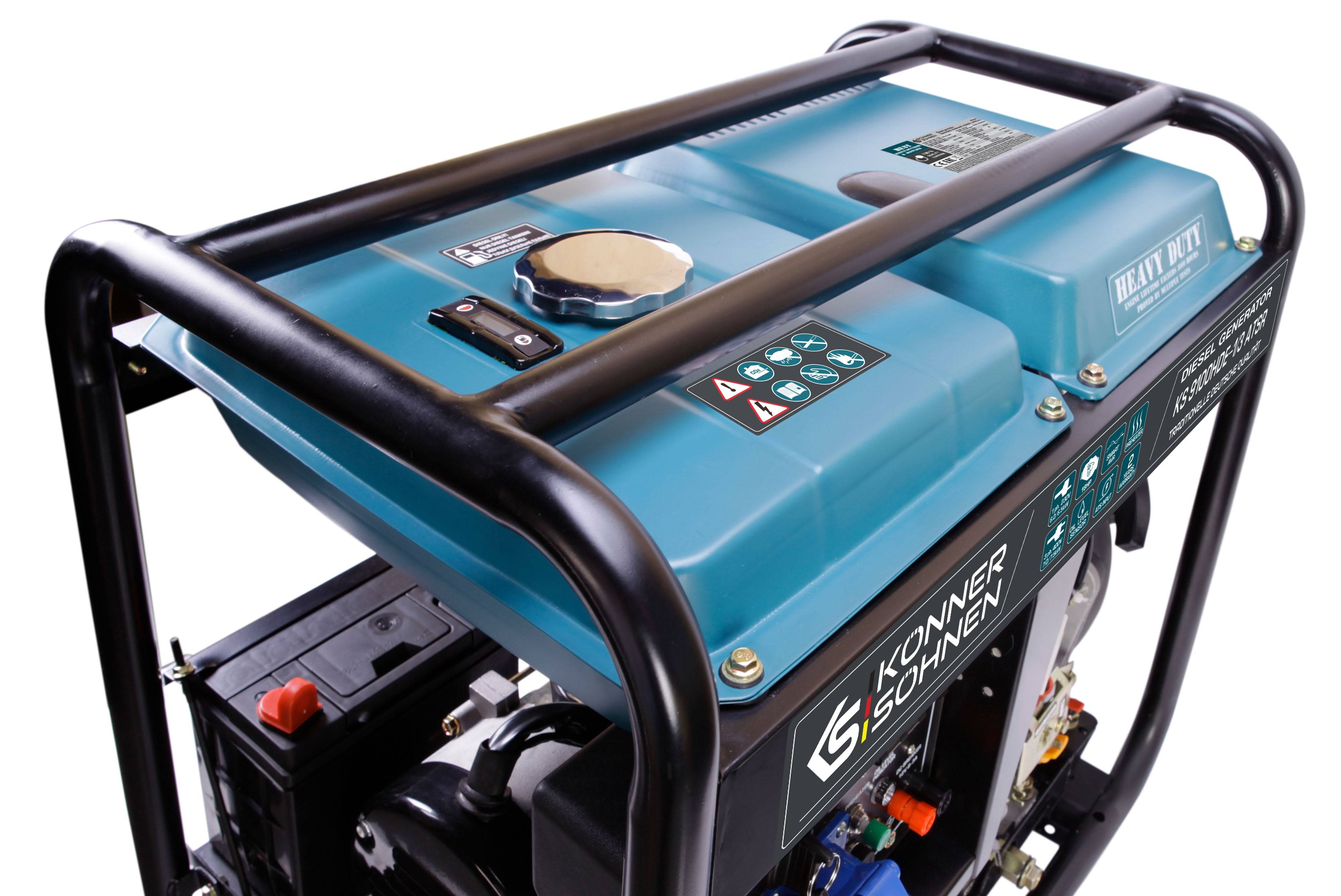 Diesel-Generator "Könner & Söhnen" KS 9100HDE-1/3 ATSR (EURO V)