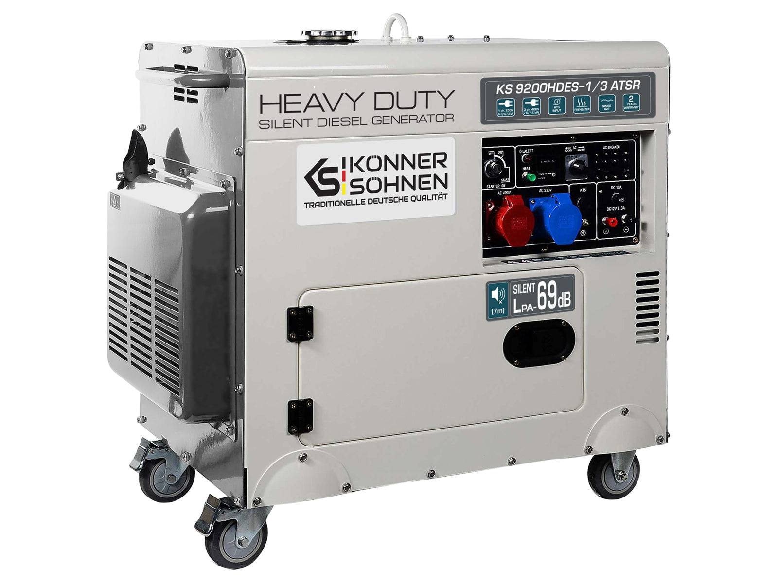 Diesel-Generator "Könner & Söhnen" KS 9200HDES-1/3 ATSR (EURO V)