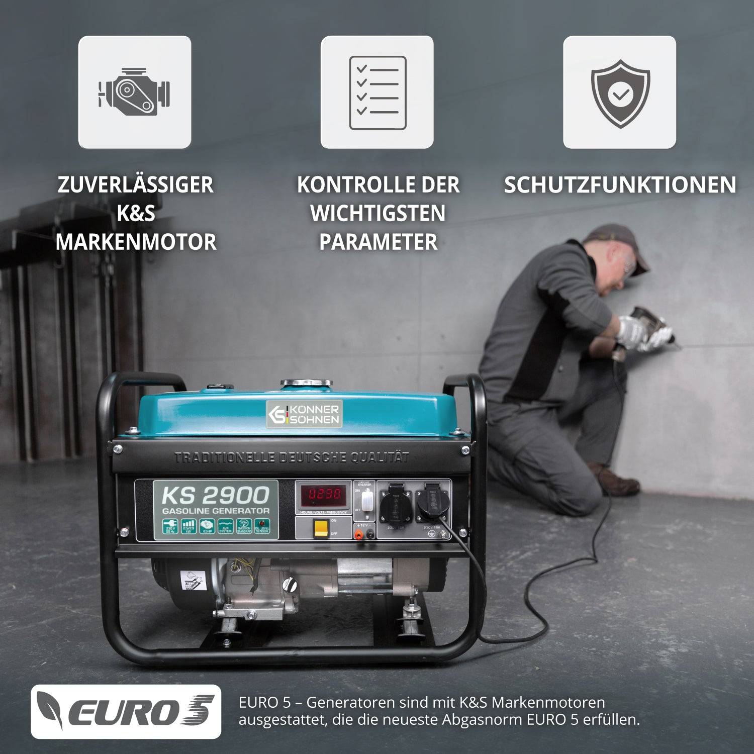 Benzin-Generator "Könner & Söhnen" KS 2900