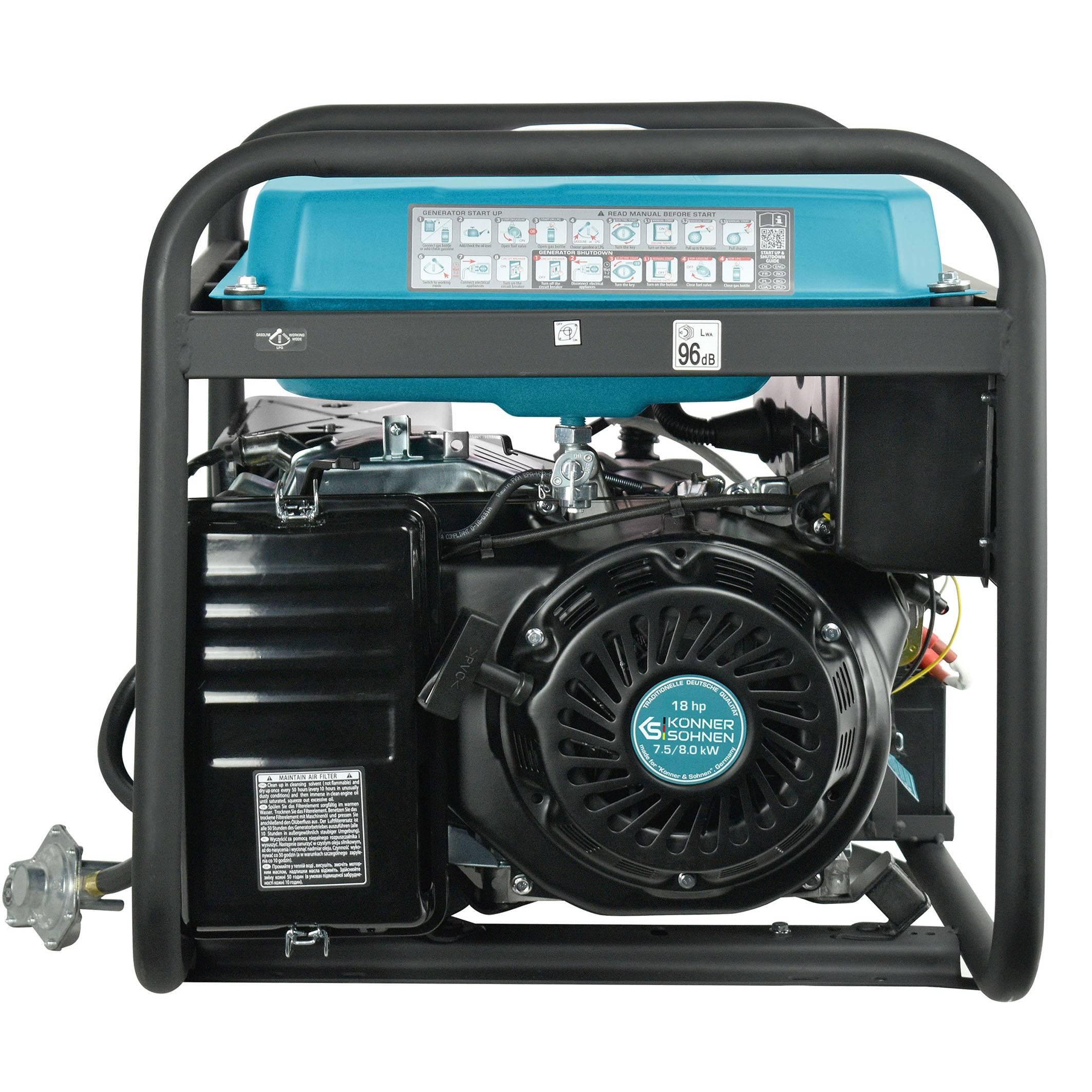 LPG/Benzin-Generator "Könner & Söhnen" KS 10000E G