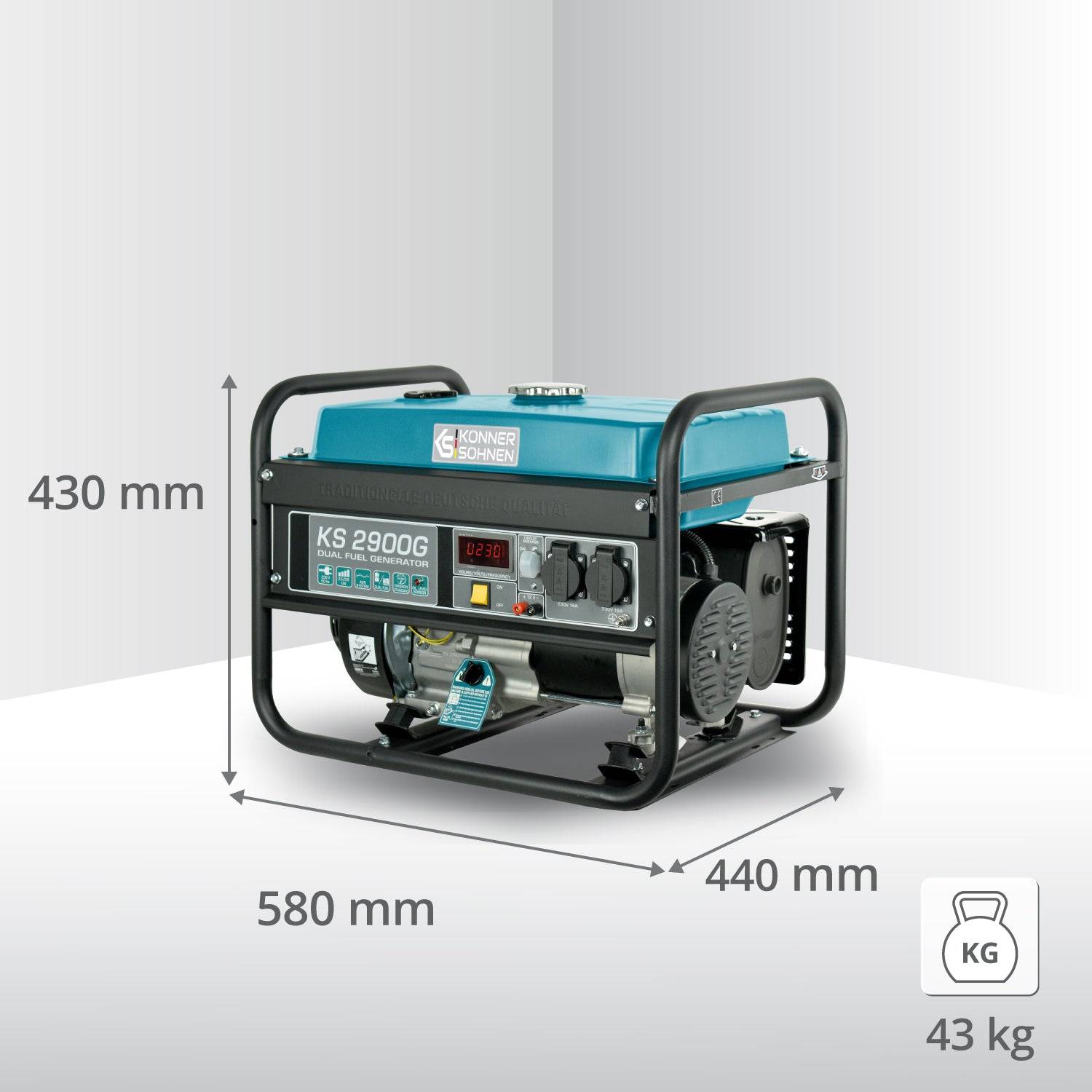 LPG/Benzin-Generator "Könner & Söhnen" KS 2900G